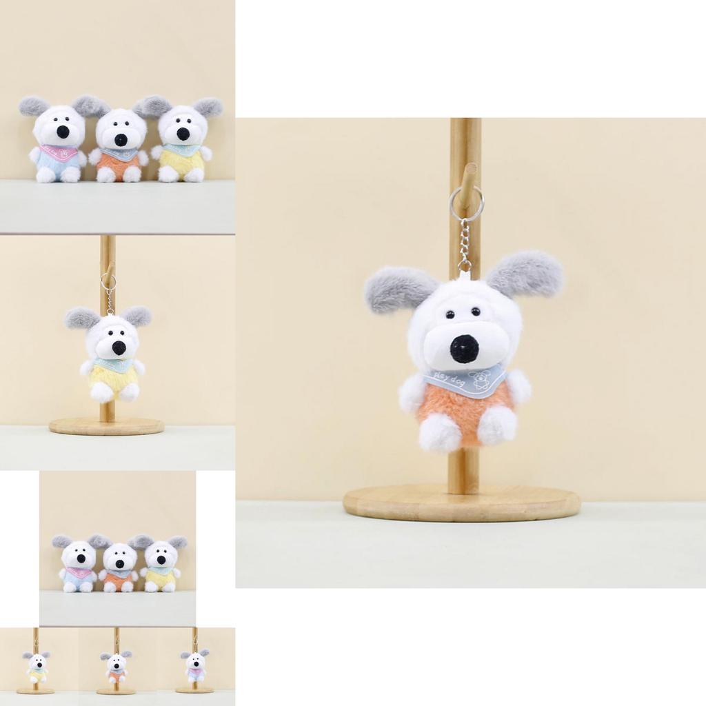 Adorable Plush Poodle Keychain Cute Ugly-cute Dog Stuffed Animal Bag Charm
