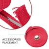 5M Roll Fiberglass Heat Shield Motorcycle Exhaust Thermal Tape Header Pipe Heat Wrap Tape Thermal Protection with Stainless Ties