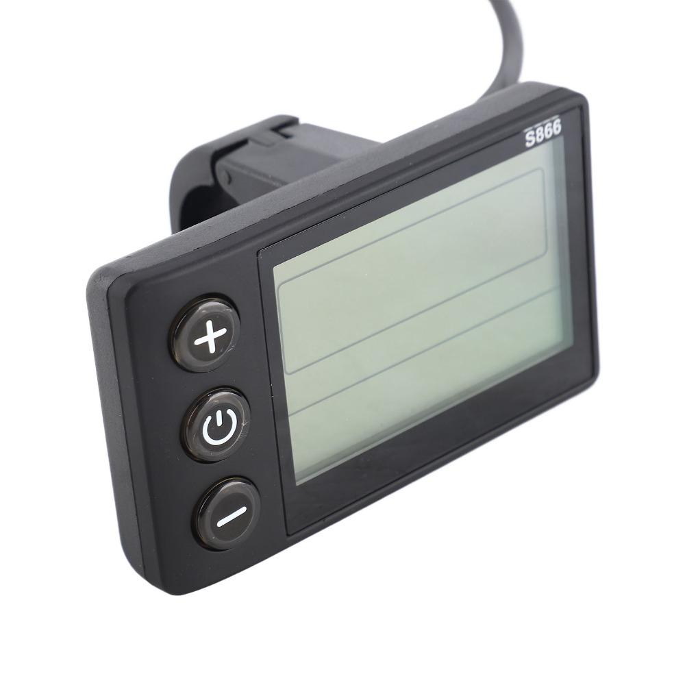 S866 Electric Bicycle Display 24V 36V 48V E-bike LCD Display Instrument  Electric Scooter