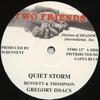 12-дюймовая пластинка GREGORY ISAACS - Quiet Storm / (Д/Ч Микс); (Acapella  TF001 Два друга 1985 Великобритания Регги, Ска и Даб Б/У