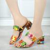 Dwayne Slippers Womens  Summer New Strange Style Sandals Rhinestone Candy Colors Matching Elegant High Heels Female  2025