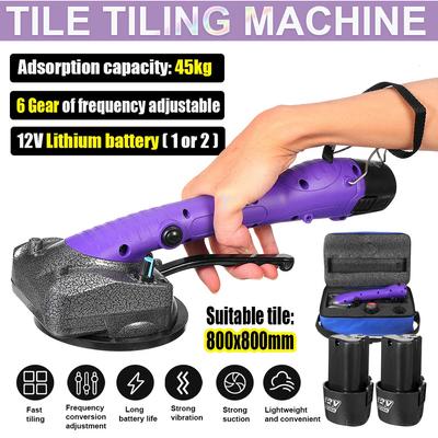 12 В 1000 Вт машина для укладки плитки, вибратор для плитки, присоска, регулируемый переносной автоматический вибратор для пола, инструмент для выравнивания + аккумулятор