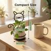 Creative Metal Stand Flowerpot Multi-functional Desktop Flower Vase Funny Cat Shaped Vase  Gifts
