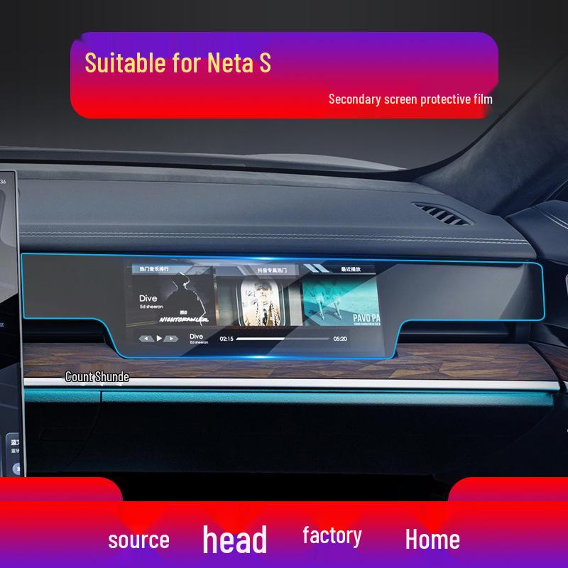 Neta V/S Car Screen Protection Kit: Tempered Film for Navigation & Center Console