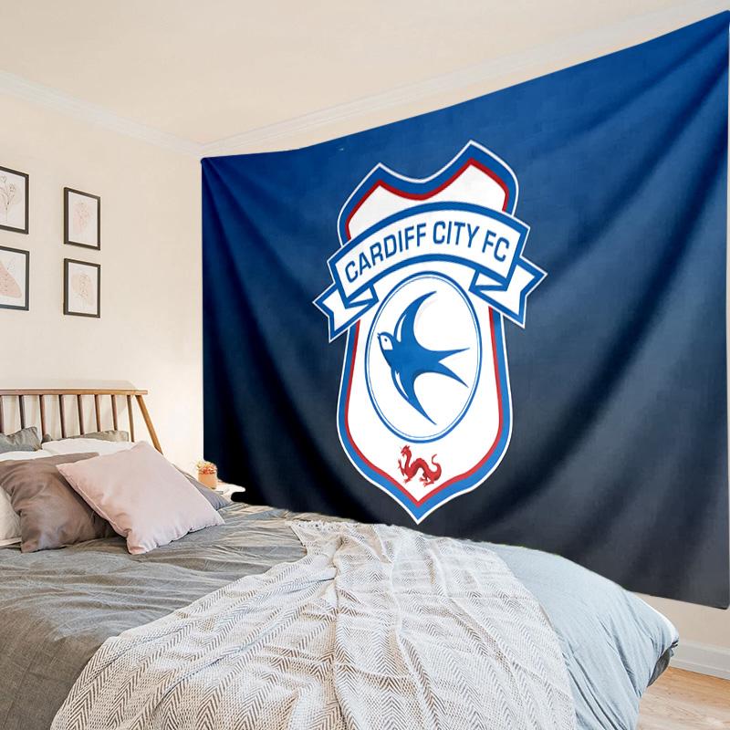 Cardiff Fc Crest Tapestry, Unique Design Tapestry, Wall Decor for Bedroom,Livingroom, Playroom,Heartwarming Fan Holiday Gifts