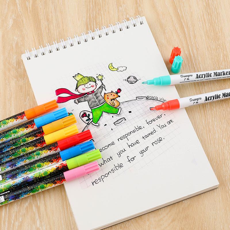 Водонепроницаемые акриловые маркеры. 6/12/18/24 цвета