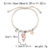 Hand Rope Handmade Bead Bracelet Woven Cartoon Hand Ring Retro Cat Bracelet  Decoration
