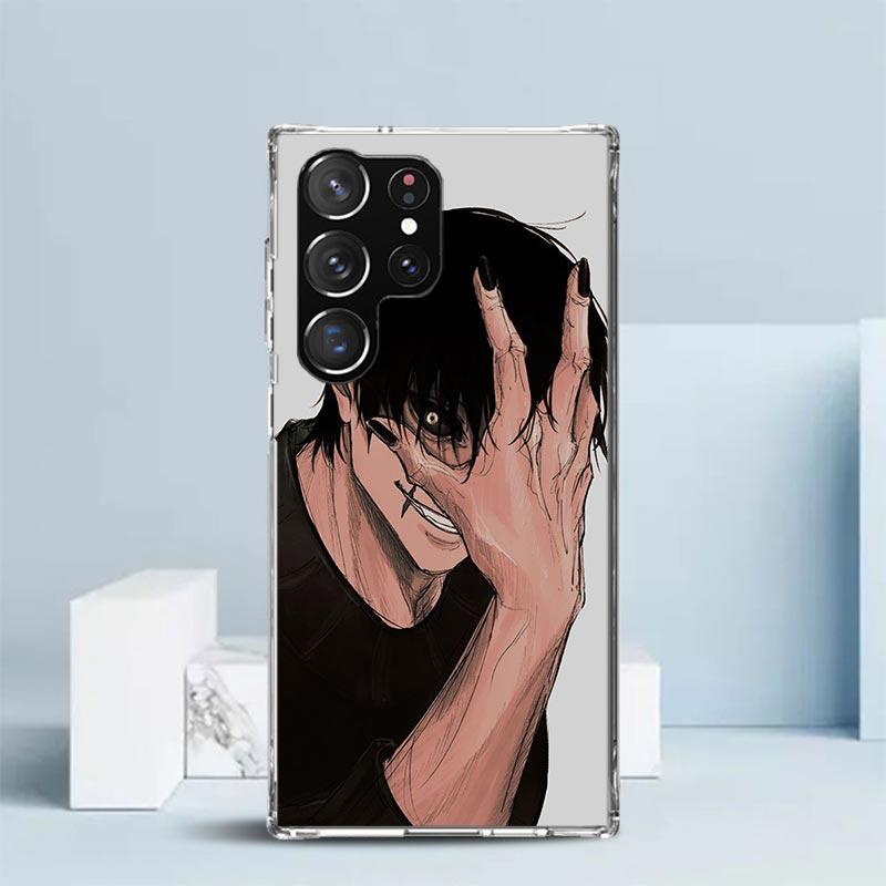 Kaisen J-Jujutsu Фушигуро Тодзи Чехол для телефона для Samsung Galaxy S24 S25 Edge S26 Ultra S22 S23 Plus S21 + S20 FE Мягкий ТПУ Задняя крышка