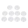 10Pcs Guitar Effect Pedal Footswitch Topper ABS Clear Single Pedal Footswitch Topper 10mm