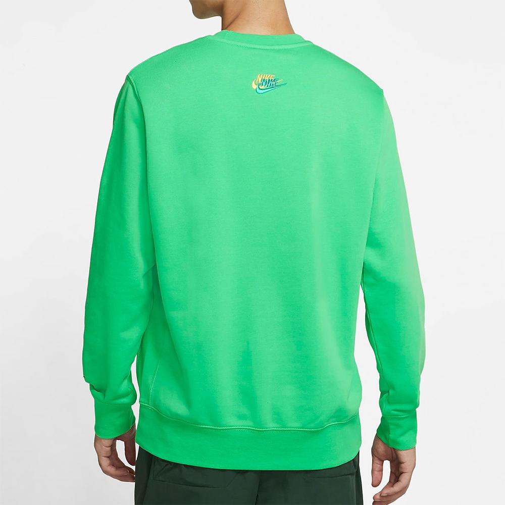 Nike Sweatshirts Men's Green Crew Neck Moderate Regular DJ6915-362
