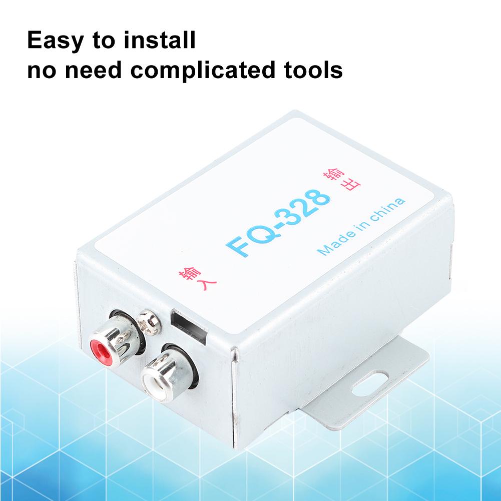 12 В Автомобильный Стерео Аудио Фильтр Подавление Шумов Редуктор Высокая Производительность для Усилителя Динамика