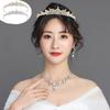 2pcs Sparkling Rhinestone Queen Crown Bride Headdress Wedding Jewelry  Birthday Party