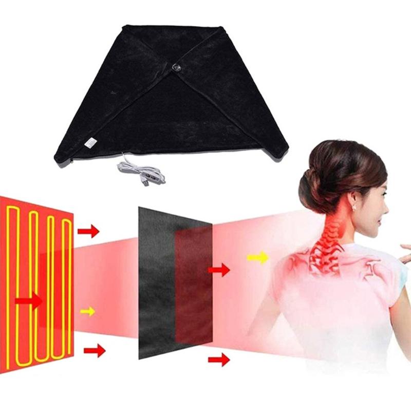 Одеяло с электрическим подогревом, шаль с подогревом через USB для офиса и домашнего использования, зимние предметы первой необходимости, подарок на День Благодарения, Рождественский подарок для мужчин и женщин