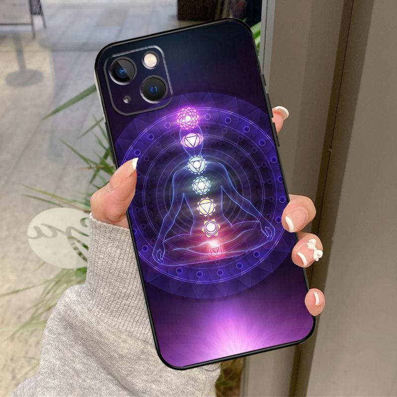 Чехол для iPhone 17 Pro Max 15 14 13 12 11 16 Pro Max Plus 12 13 Mini 16e 17 Air с мандалой, чакрами, для йоги, задняя крышка