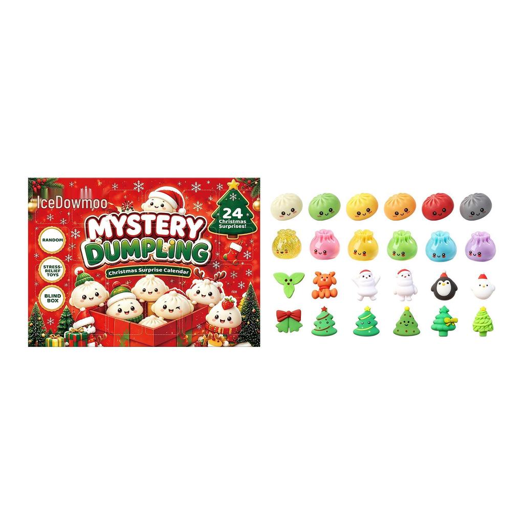Рождественский календарь-сюрприз с пельменями DOWMOO: Интерактивная и веселая игрушка для фестивальной атмосферы