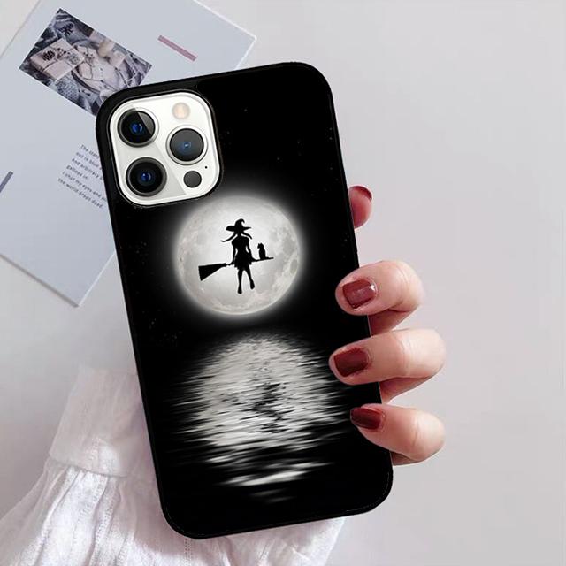 Чехол для телефона на Хэллоуин Лунная Ведьма Ужасы Для iPhone 17 Air 16 15 14 13 12 11 Pro Max Plus Max Чехол-оболочка coque