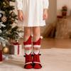 3D Knitted Santa Socks Non-slip Christmas Floor Socks Warm Slipper Socks Funny Santa Socks with Hands Legs Gift for Women