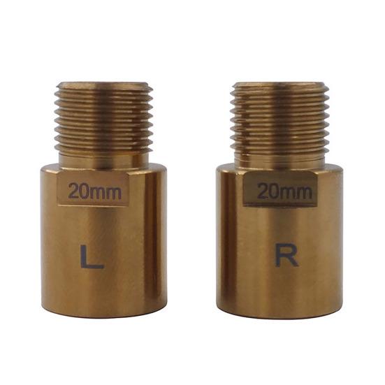 2 шт. Удлинители педалей горного велосипеда 20 мм Сверхпрочная сталь MTB Шоссейный велосипед Шпиндель Педаль Удлинительный вал Проставка Адаптер Велосипедные аксессуары