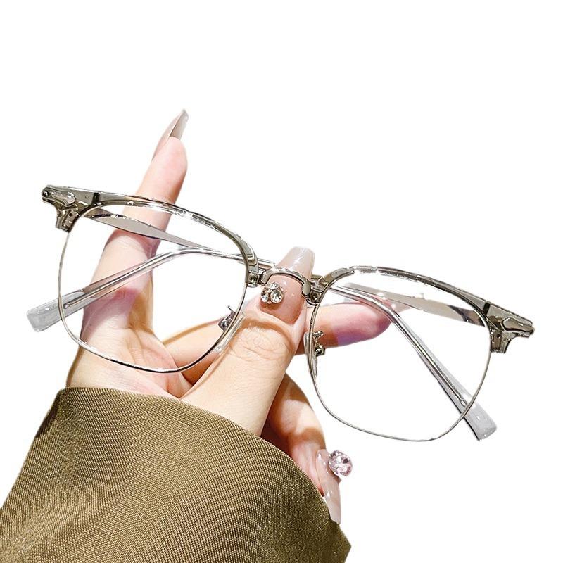 Оправа для очков Ретро Свен Отбросы Очки Полуободковые Очки Высокая Ценность Анти-синий свет Тренд