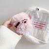 Earphone Sleeve for AirPods with Charging Case (2016)/(2019)/AirPods with Wireless Charging Case (2019) Cartoon Plush+TPU Cover