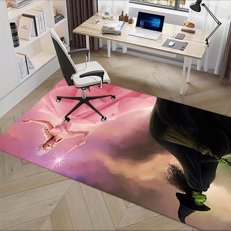 Fairy Tale, Wicked Pattern Polyester Office Carpet Chair Mats, Home Decor Dormitory Floor Protector