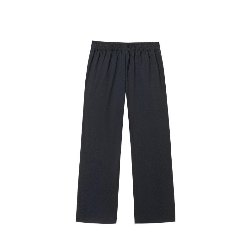 Anta Удобные Тренировочные Повседневные Простые Брюки Прямого Кроя Дышащие Трикотажные Спортивные Брюки Женские низ Базовый-Черный 962527313-4