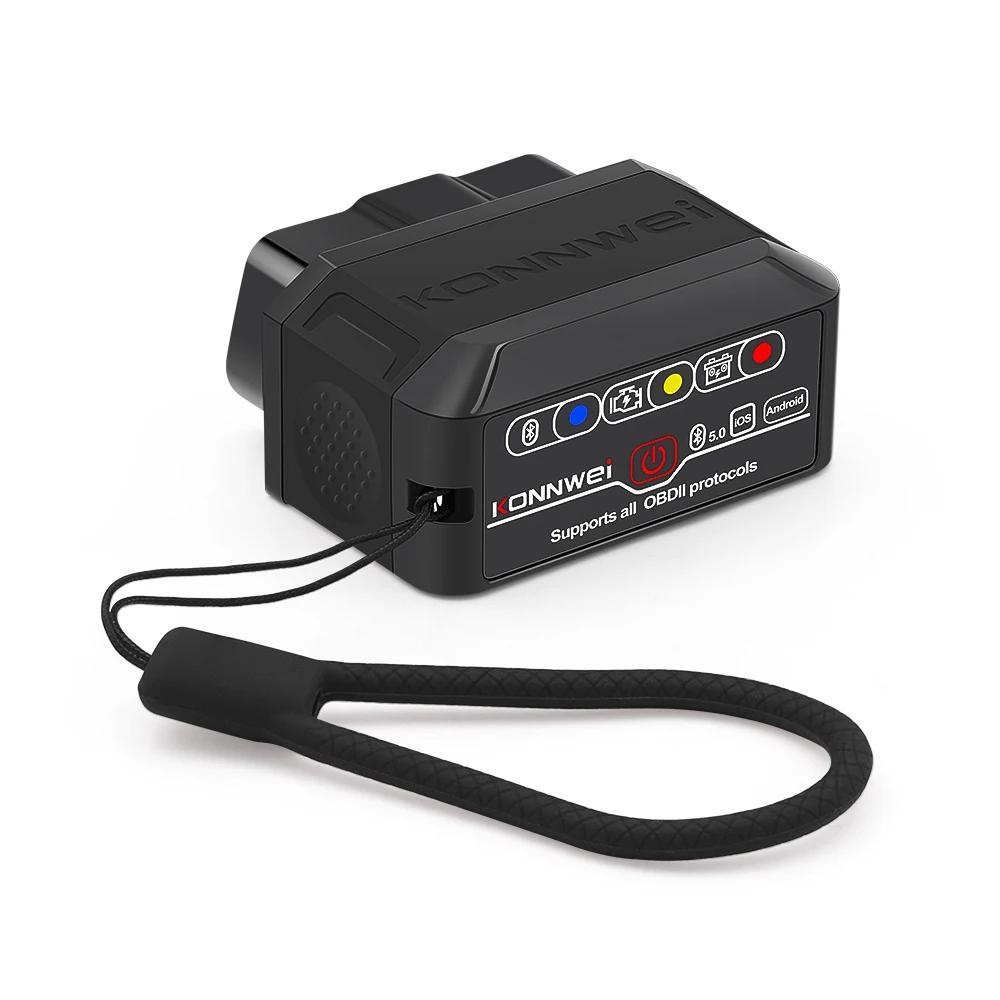 KONNWEI KW906 ELM327 V1.5 Pic18F25K80 OBD2 Сканеры Bluetooth 5.0 Для Android/IOS OBD 2 Автомобильный диагностический инструмент Считыватель кодов PK iCar2