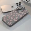 Pink Leopard Print Silicone Phone Case For IPhone 17 17Air 16 15 14 13 12 11 ProMax 16Plus Shockproof Soft Bumper Cover