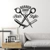 FEIJIEAST парикмахерские наклейки для волос, ПВХ, наклейки на стены для парикмахера, настенные наклейки, обои, плакат