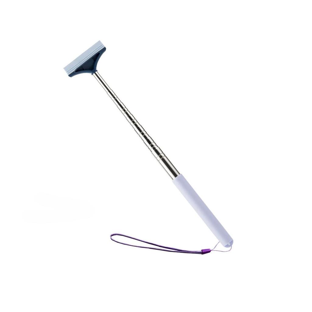 Car Rearview Mirror Wiper Cleaning Tool Auto Glass Mist Cleaner Scraper Accessories Handle Telescopic Window Cleaning Brush