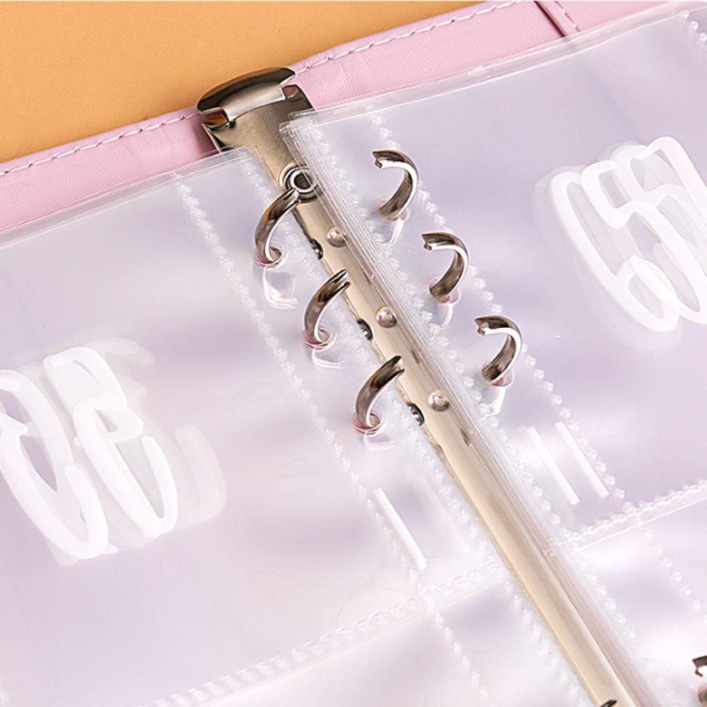 Кольцо из нержавеющей стали 100Envelope Challenge Папка-переплет из искусственной кожи Money Saving Папка-переплет Worker