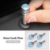 Car Door Lock Pins Metal Door Lock Pull Pin Cover Key Accessories For Volkswagen VW Polo Golf 6 7 8 Jetta Tiguan Touran T-ROC zf4