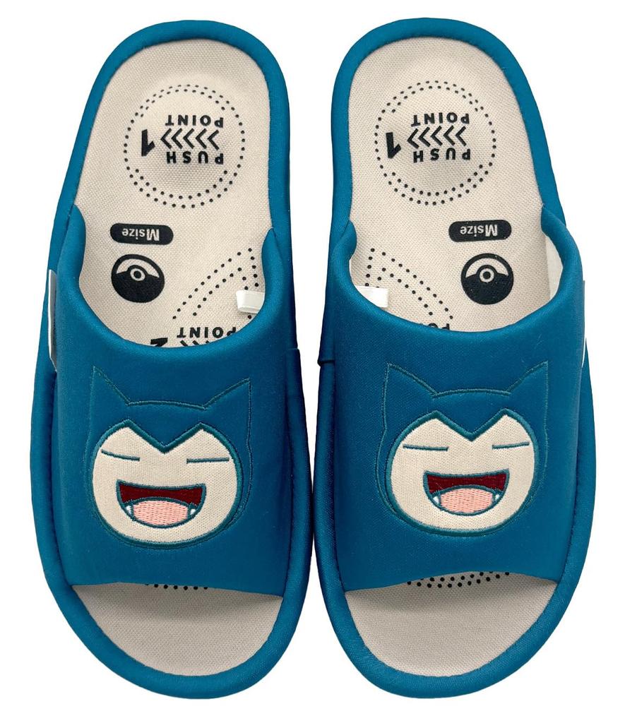 Relax Care Comfort Snorlax 211802 Nippon Room Indoor Gift Pokémon Green, Approx. 22-24cm, Acupressure, Character, Pokémon, Slippers, Shoes, Use,