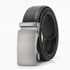Новый мужской ремень из кожи второго слоя с автоматической пряжкой, кожаный ремень из натуральной коровьей кожи, деловой повседневный ремень