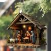 Сцена Рождества 2D Акриловый кулон 'Сцена Рождества' Креативный Многосценный 2D Рождественский Подвесной Кулон Двусторонний