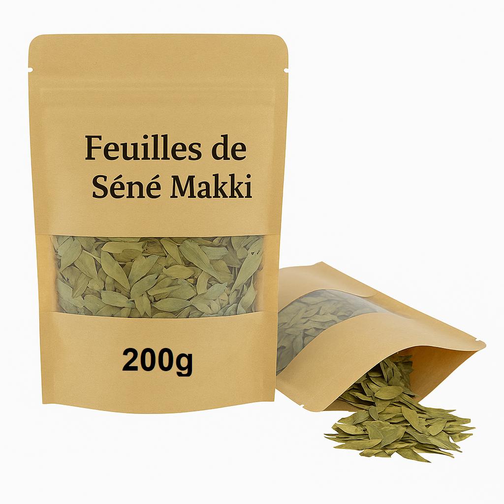 Senna Maki Leaves 200g XXL – Alexandrian Senna Whole Leaves – Powerful Natural Laxative & Colon Cleanse – Herbal Detox Tea