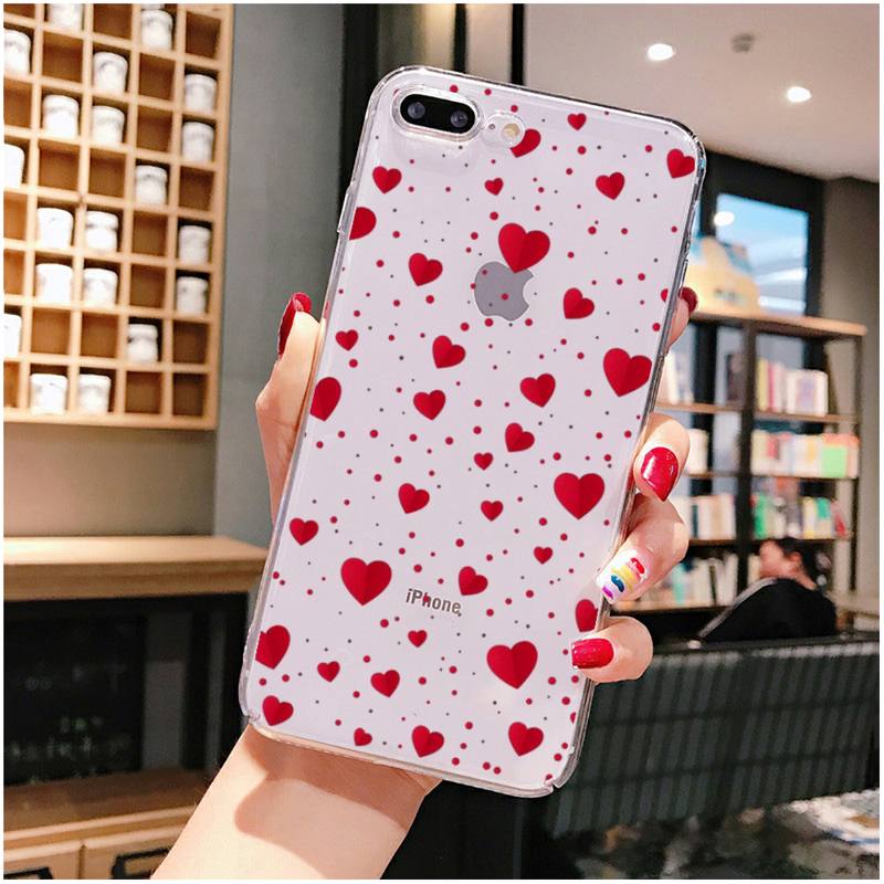 Чехол для телефона Love Heart для iPhone 11 12 13 mini pro XS MAX 8 7 6 6S Plus X 5S SE 2020 XR