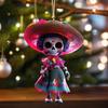 2D 10-Piece Acrylic Day of the Dead and Halloween Pendants