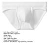 Men Briefs Mid-rise Contrast Color Panties with Scrotum Support Mercerated Waistband High Elasticity Underwear