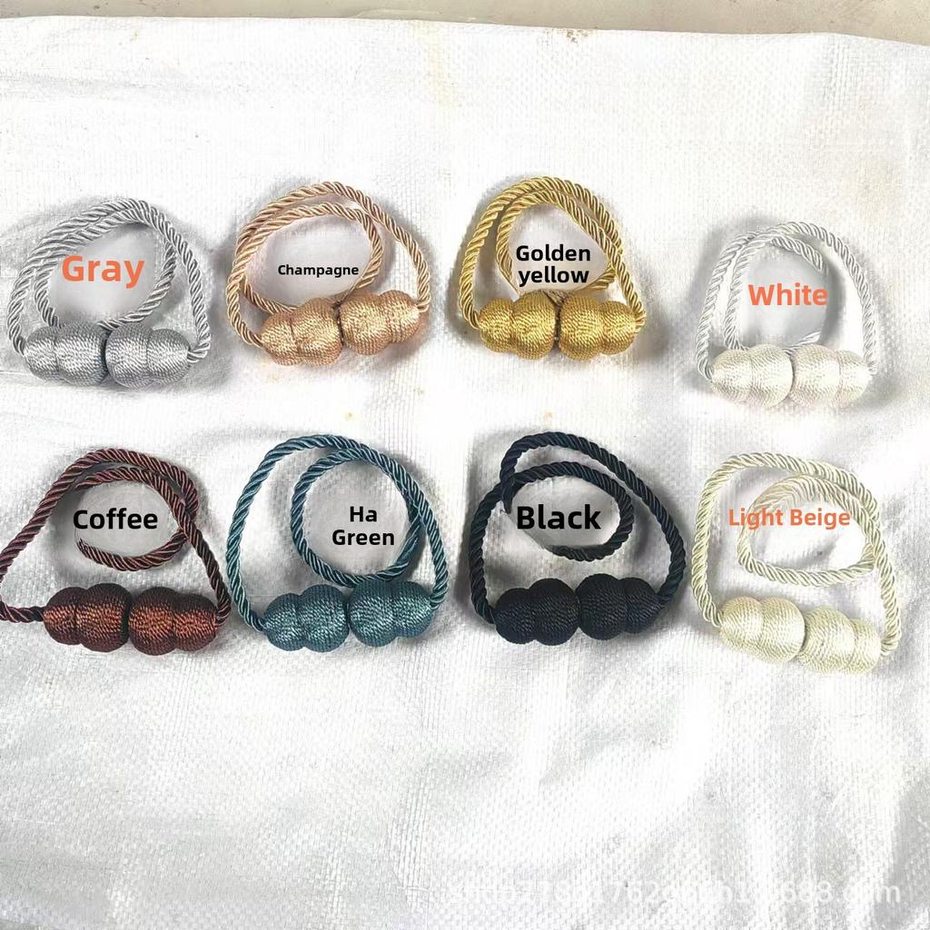 Магнитные подхваты для штор Декоративные шелковые веревочные держатели Современные держатели для оформления окон в форме тыквы Не требуется сверление