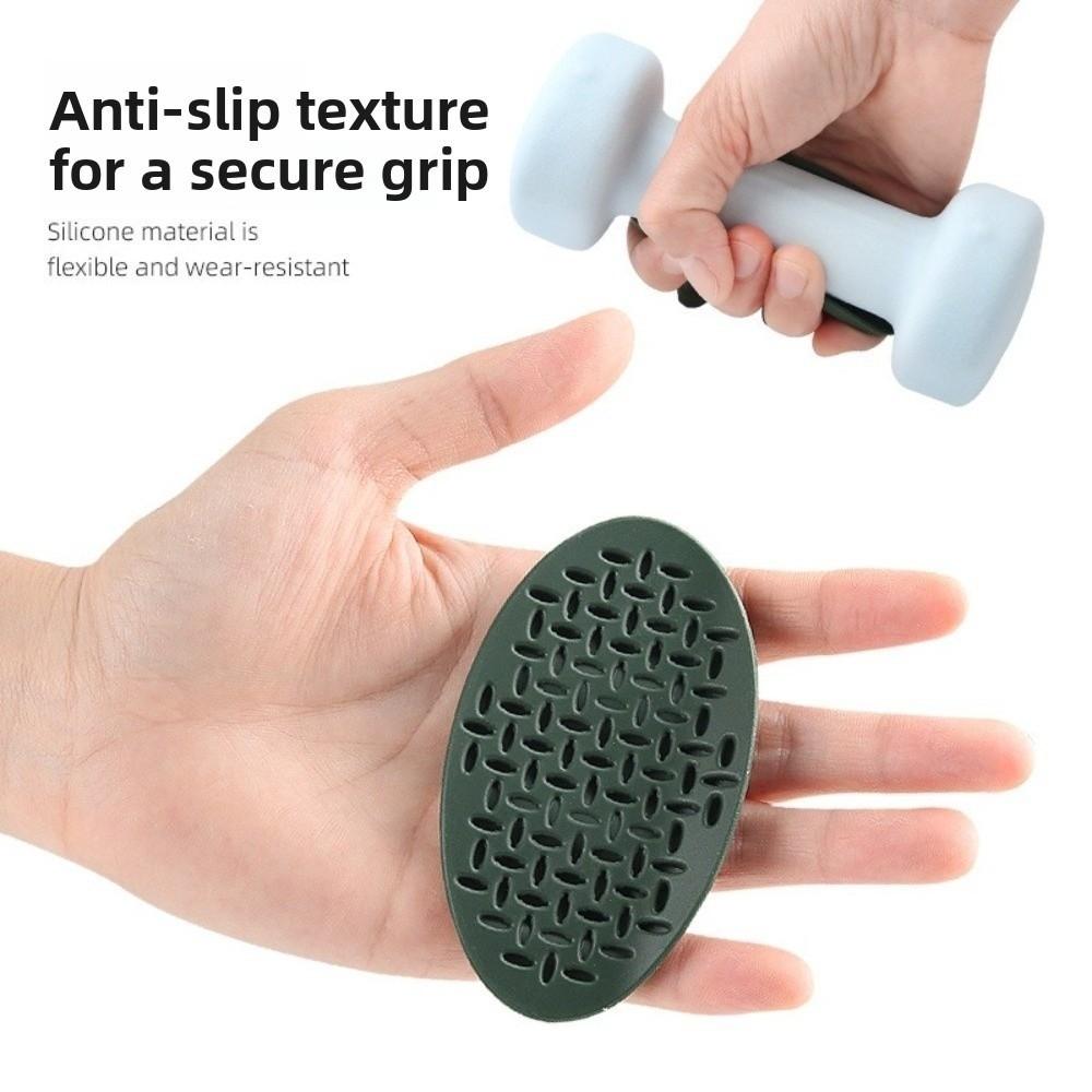 1 Pair Anti-slip Weight Lifting Grips Washable Silicone Palm Grips Strength Training