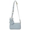 Michael Kors MK Jet Set Logo Zip Closure Pebbled Leather Three-In-One Shoulder Crossbody Bag Small Women bags Light-Blue 35F3GTVC1L-487