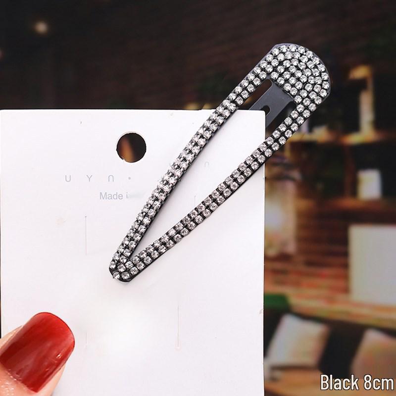 Korean Style Rhinestone Hair Clips & Hairpins: Versatile Alloy BB Clips for Bangs & Updos