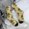 Носки с принтом старой газеты, элегантные чулки с ретро-письмами, мужские теплые мягкие спортивные носки для бега, зимние антибактериальные носки