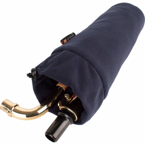 Protec Necked Baritone Saxophone Bell with Storage Pouch for Mouthpieces and Other Accessories (A314)