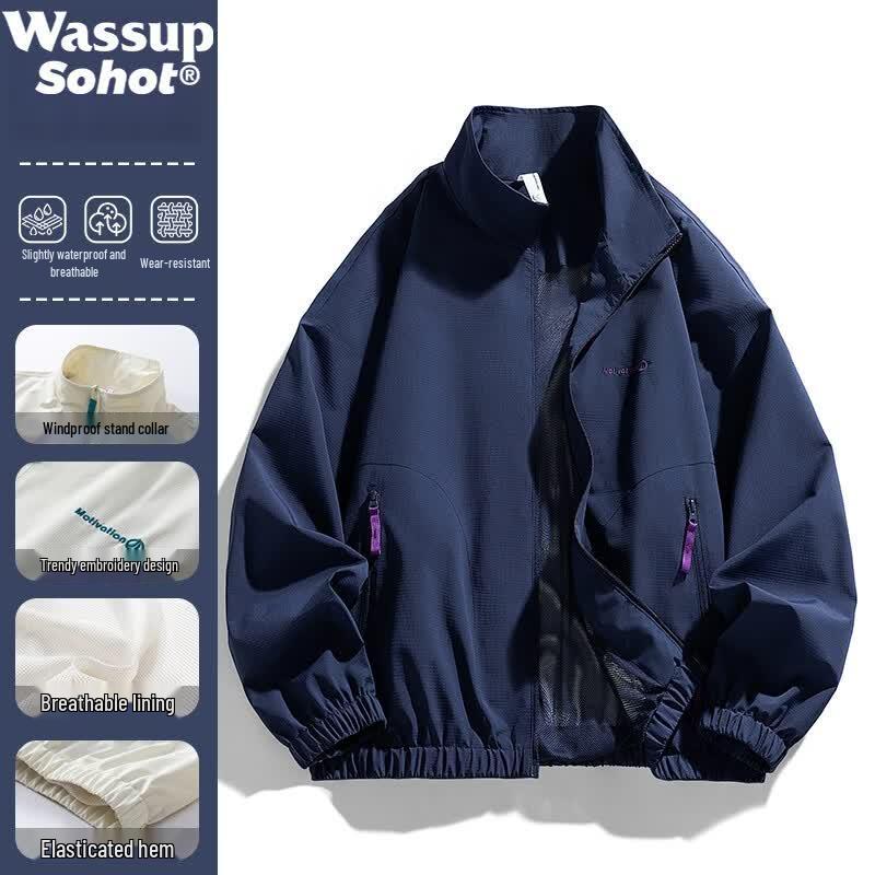 Wassup Sohot Men's Outdoor Baseball Style Jacket