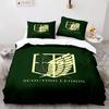 A-Attack O-On T-Titan Bedding Sets Anime 3D Printed Duvet Cover Set Soft Skin-Friendly Boys Adult King Size Home Textiles