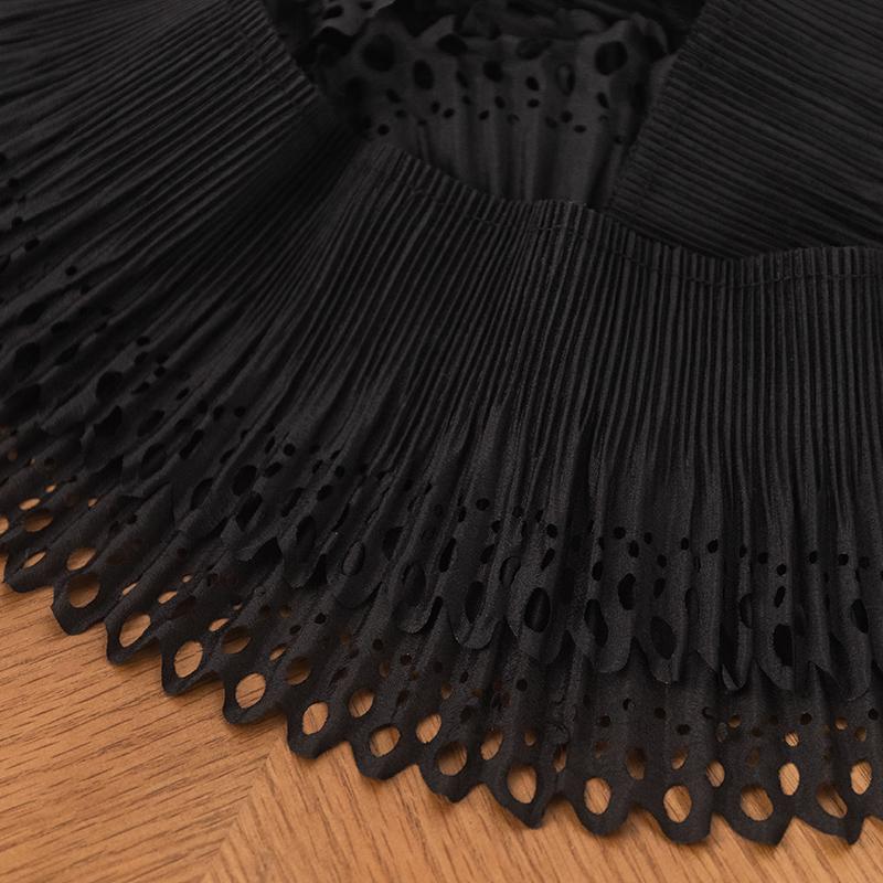 White Pleated Chiffon Fabric Dress Handicraft Skirt Diy Supply Home Decor Fringe For Clothes Sewing Accessories Ribbon Trim 2M