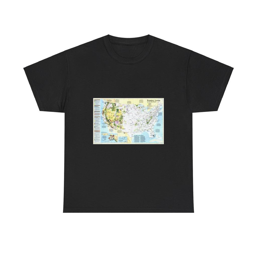 USA - Federal Lands in the Fifty States (1996) (Map) T-Shirt