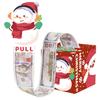 Snowman Cartoon Pattern Red Gift Box Christmas Decoration Prop Atmosphere